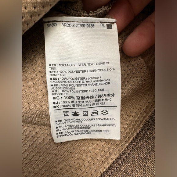 Arc'Teryx Women's LAINA Dress Size XS Brown Tan High Neck Short Sleeve Casual‎ - Picture 10 of 12